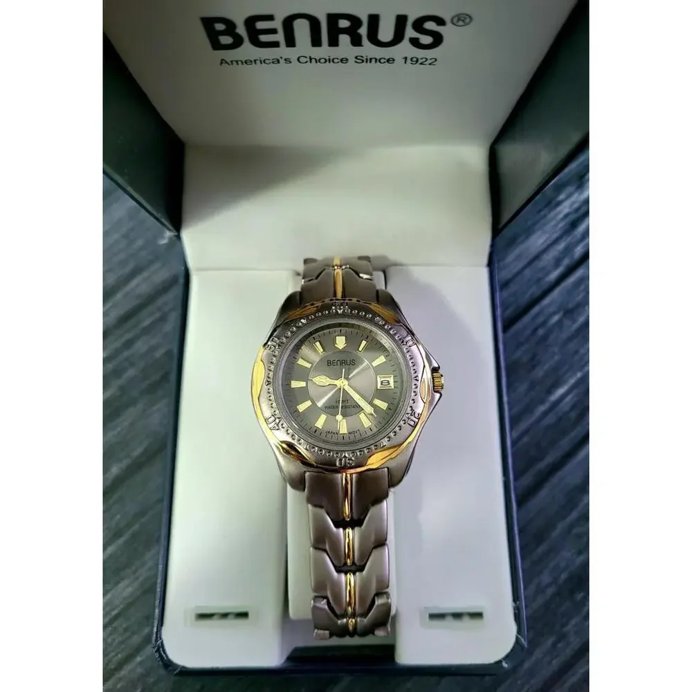 Rare Condition Vintage Benrus Mens‎ Dive Dress Watch N In Box
